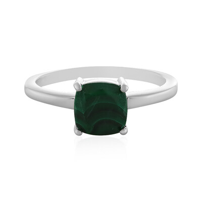 Anello in argento con Malachite