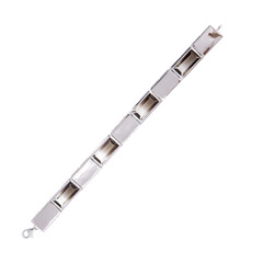 Bracciale in argento con Quarzo Bicolore