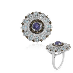 Anello in argento con Iolite Ceylon
