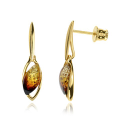 Orecchini in argento con Ambra Baltica
