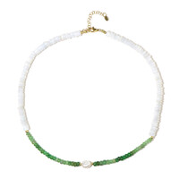 Collana in argento con Perla d'Acqua Dolce Bianca (Riya)