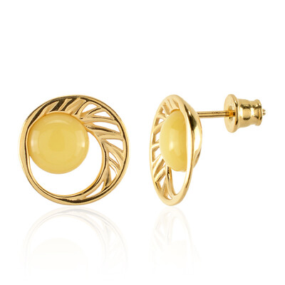 Orecchini in argento con Ambra Milky Baltica (dagen)