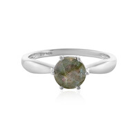 Anello in argento con Labradorite