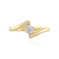 Anello in argento con Diamante I4 (J)