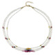 Collana in argento con Zaffiro Bianco