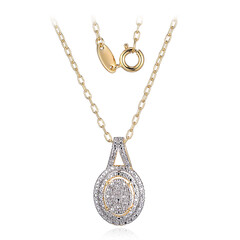 Collana in ottone con Diamante I3 (I) (Juwelo Style)