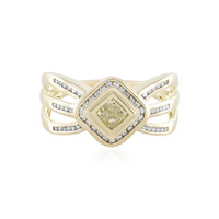 Anello in oro con Diamante Giallo SI1 (de Melo)