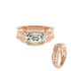 Anello in argento con Ametista Verde (MONOSONO COLLECTION)
