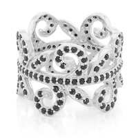Anello in argento con Spinello Nero