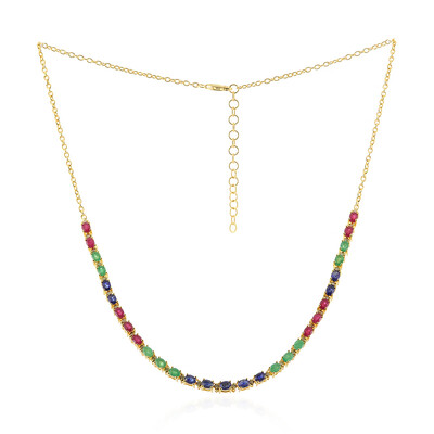 Collana in argento con Rubino del Madagascar