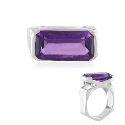 Anello in argento con Ametista Siberiana (de Melo)