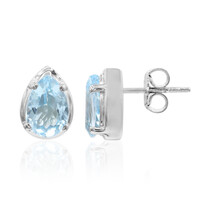 Orecchini in argento con Topazio Blu Cielo