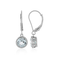 Orecchini in argento con Topazio Blu Cielo