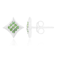 Orecchini in argento con Tsavorite