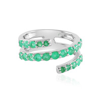 Anello in argento con Smeraldo Russo