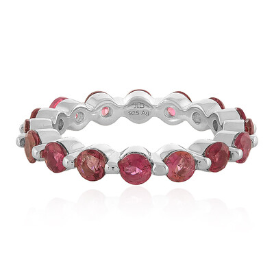 Anello in argento con Tormalina Rosa