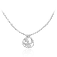 Collana in argento con Topazio Bianco