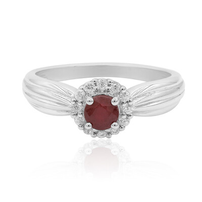 Anello in argento con Rubino del Madagascar