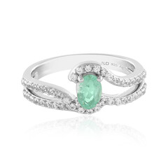 Anello in argento con Smeraldo Colombiano