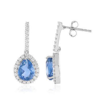 Orecchini in argento con Fluorite Cangiante