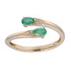 Anello in oro con Smeraldo Zambia AAA (CIRARI)