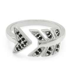 Anello in argento con Spinello Nero