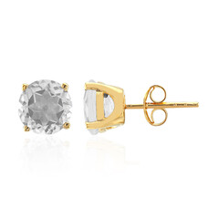 Orecchini in argento con Topazio Bianco