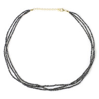 Collana in argento con Diamante Nero