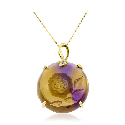 Collana in oro con Ametrina