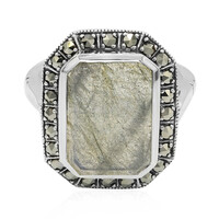 Anello in argento con Labradorite