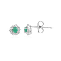 Orecchini in argento con Smeraldo Brasiliano