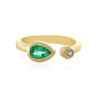 Anello in argento con Smeraldo Russo