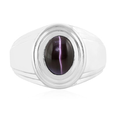 Anello in argento con Sillimanite Occhio di Gatto
