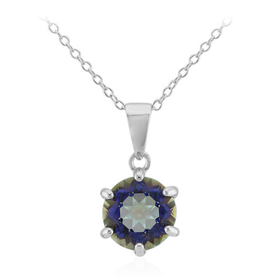 Collana in argento con Quarzo Mistico Blu