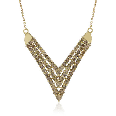 Collana in oro con Diamante Champagne I2 (de Melo)