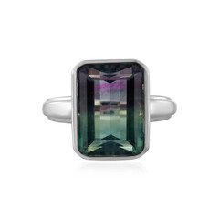 Anello in argento con Fluorite Bicolore