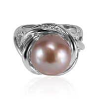 Anello in argento con Perla Ming (TPC)