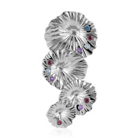 Ciondolo in argento con Rodolite