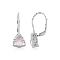Orecchini in argento con Quarzo Rosa