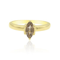 Anello in argento con Quarzo Fumè
