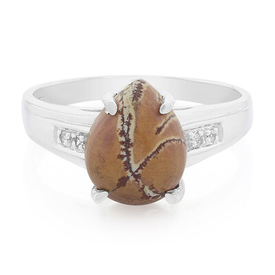 Anello in argento con Diaspro Dentritico Sonora