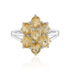 Anello in argento con Citrino