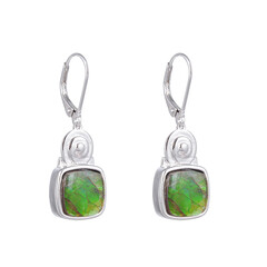 Orecchini in argento con Ammolite
