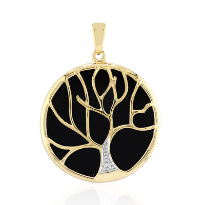 Ciondolo in argento con Onice Nero