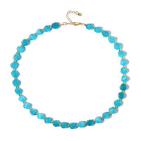 Collana in argento con Quarzo Blu Caraibico