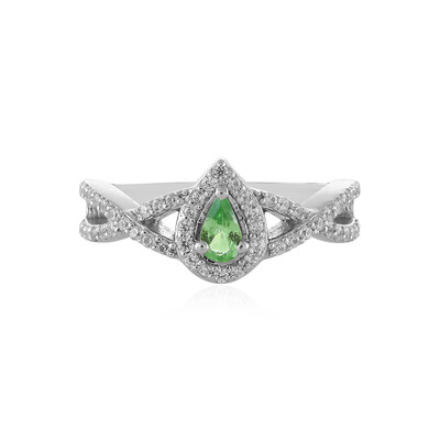 Anello in argento con Tsavorite