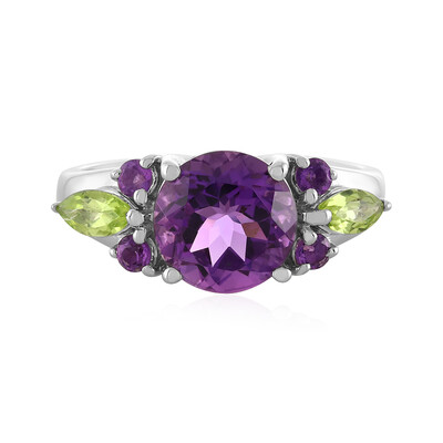 Anello in argento con Ametista Uruguay