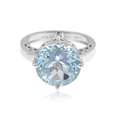 Anello in argento con Topazio Blu Cielo