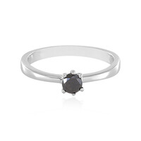 Anello in argento con Diamante Nero