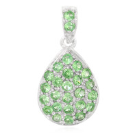 Ciondolo in argento con Tsavorite